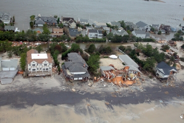 Aerial views of the damage caused by Hurricane Sandy to the New Jersey coast taken during a search and rescue mission by 1-150 Assault Helicopter Battalion.  Photo: U.S. Air Force/Master Sgt. Mark C. Olsen