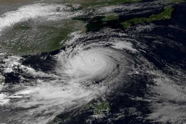 Satellite image of Typhoon Usagi, Sept. 2013.  NOAA