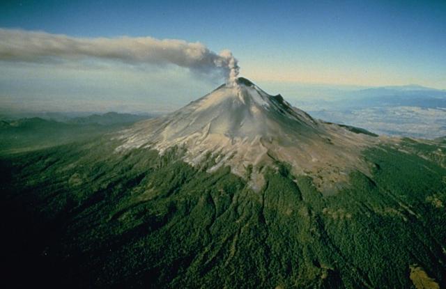 Popocatepetl, the Aztec word for smoking mountain