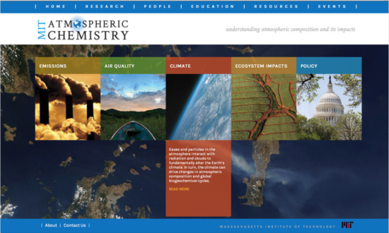 Atmospheric Chemistry at MIT's dynamic new web presence
