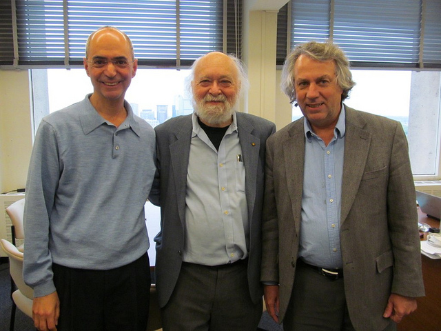 Dan Rothman, Leo Kadanoff, and Kerry Emanuel - Image: H. Queyrouze