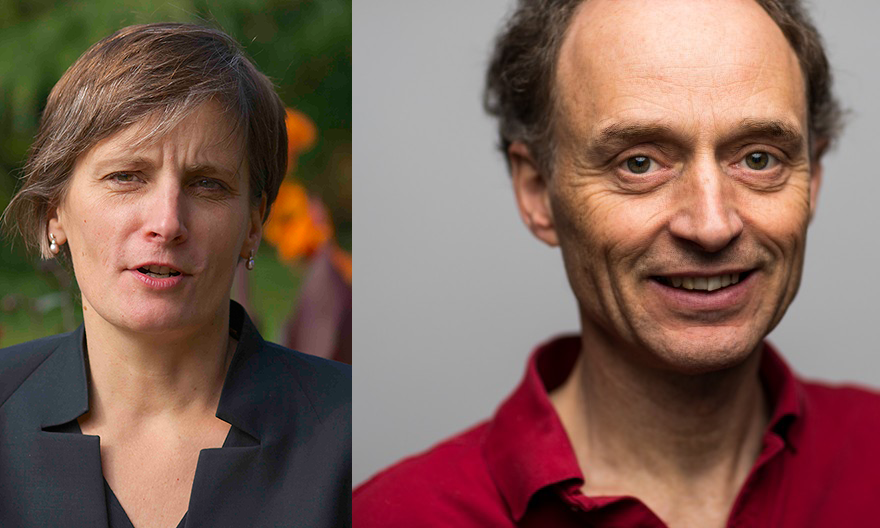 Fall 2016 Houghton lecturers: Corinne Le Quéré and Chris Bretherton 